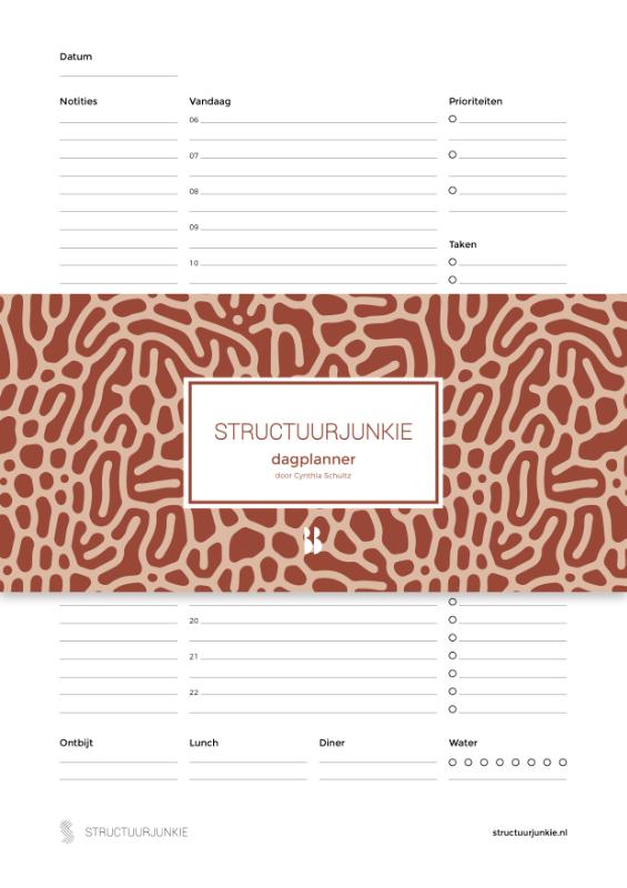 Omslag van De Structuurjunkie Dagplanner