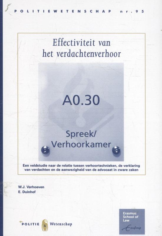 Omslag van Effectiviteit van het verdachtenverhoor
