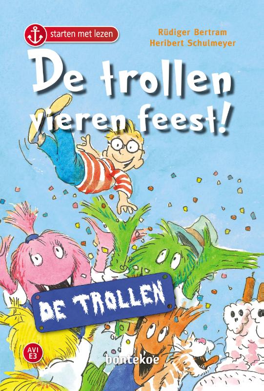 Omslag van De trollen vieren feest!