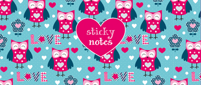 Omslag van Sticky notes box Uilen