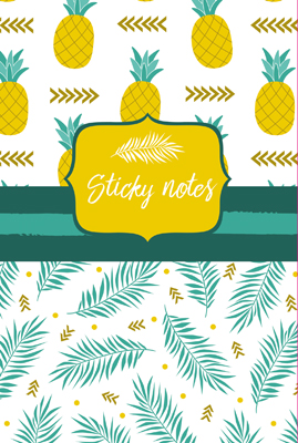 Omslag van Sticky notes pack Ananas