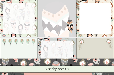 Omslag van Sticky notes 6-pack Feathers