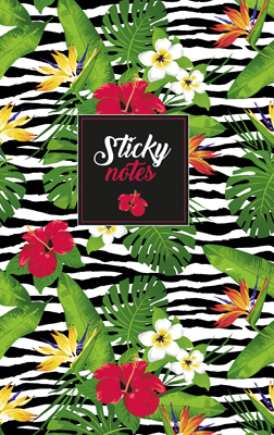Omslag van sticky notes flowers