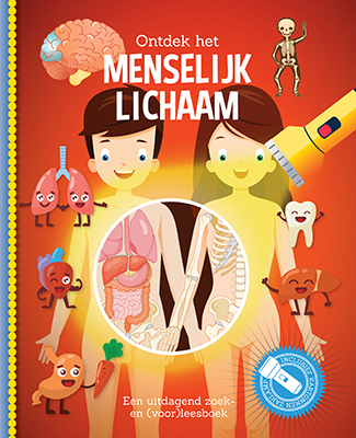 Omslag van Ontdek het menselijk lichaam + kartonnen zaklamp