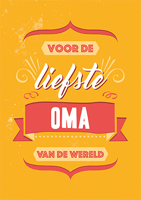 Omslag van Voor de liefste oma van de wereld