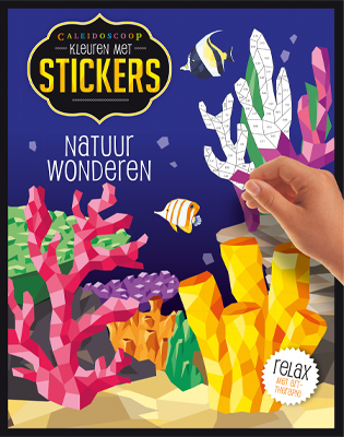 Omslag van Kleuren met stickers - Natuurwonderen