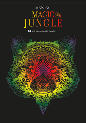 Omslag van Scratch art Magic Jungle