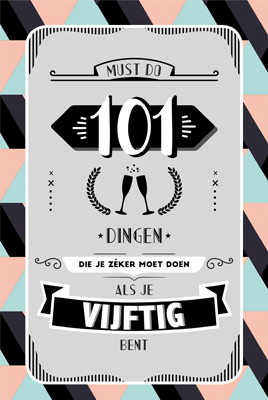 Omslag van 101 dingen die je zeker moet doen als je 50 bent