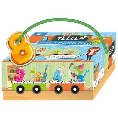 Omslag van Tellen - boek + puzzeltrein