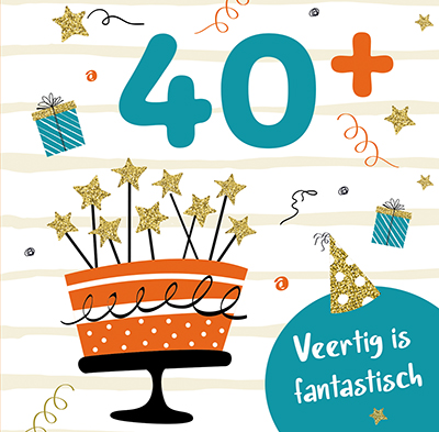 Omslag van 40+ is fantastisch