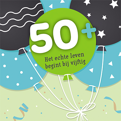 Omslag van 50+ het echte leven begint