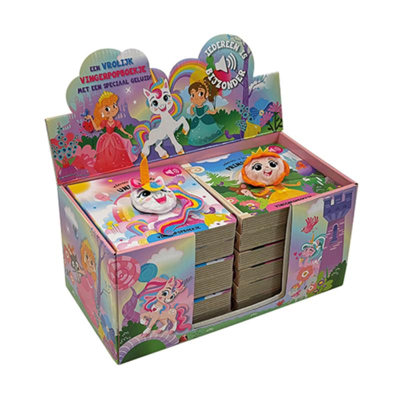 Omslag van Display vingerpopboekjes Prinsessen/unicorns