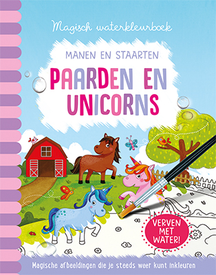 Omslag van Magisch waterkleurboek Paarden en unicorns