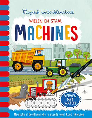 Omslag van Magisch waterkleurboek machines