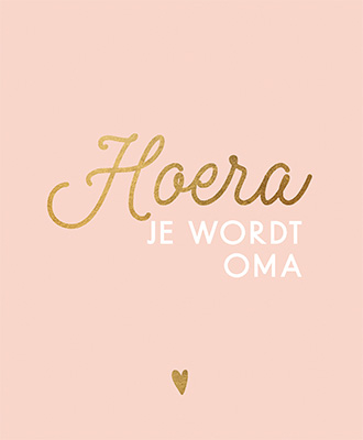 Omslag van Hoera, je wordt oma