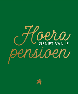 Omslag van Hoera, geniet van je pensioen