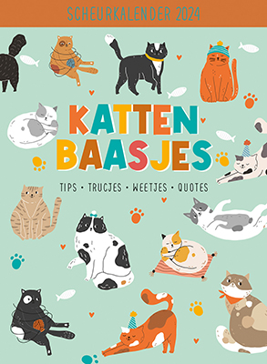 Omslag van Scheurkalender 2024 Kattenbaasjes