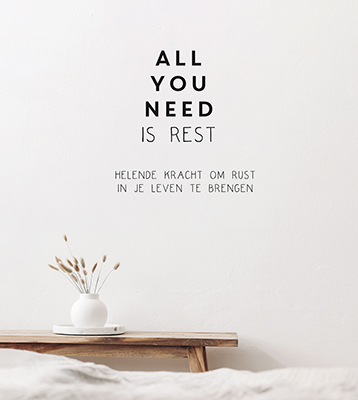 Omslag van All you need is rest