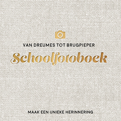 Omslag van Van dreumes tot brugpieper schoolfotoboek