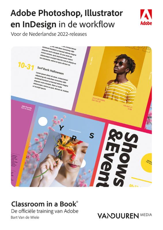 Omslag van Photoshop, InDesign en Illustrator in de workflow