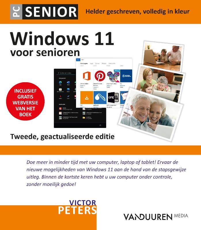Omslag van Windows 11 voor senioren