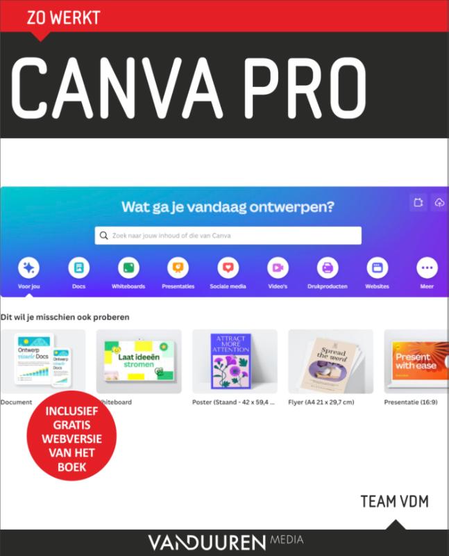 Omslag van Zo werkt Canva