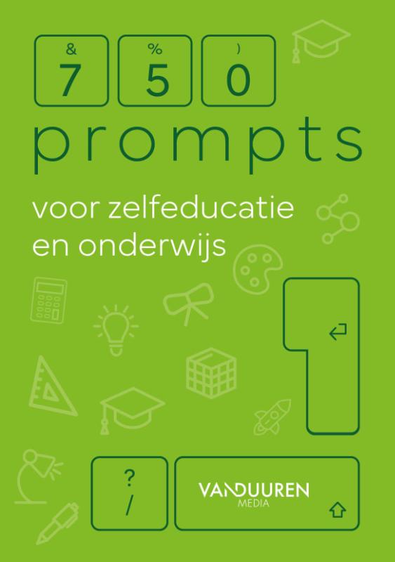 Omslag van 750 prompts voor zelfeducatie en onderwijs