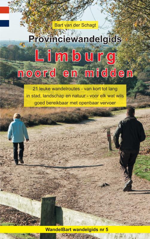 Omslag van Provinciewandelgids Limburg noord en midden
