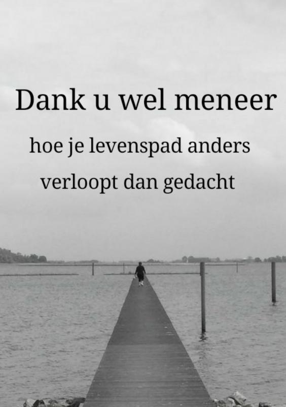 Omslag van Dank u wel meneer