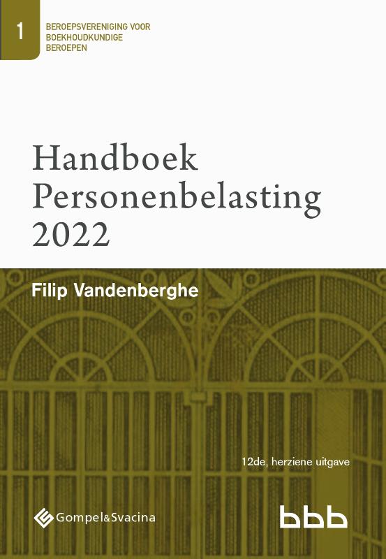Omslag van 1-Handboek Personenbelasting 2022 (gedrukte versie)