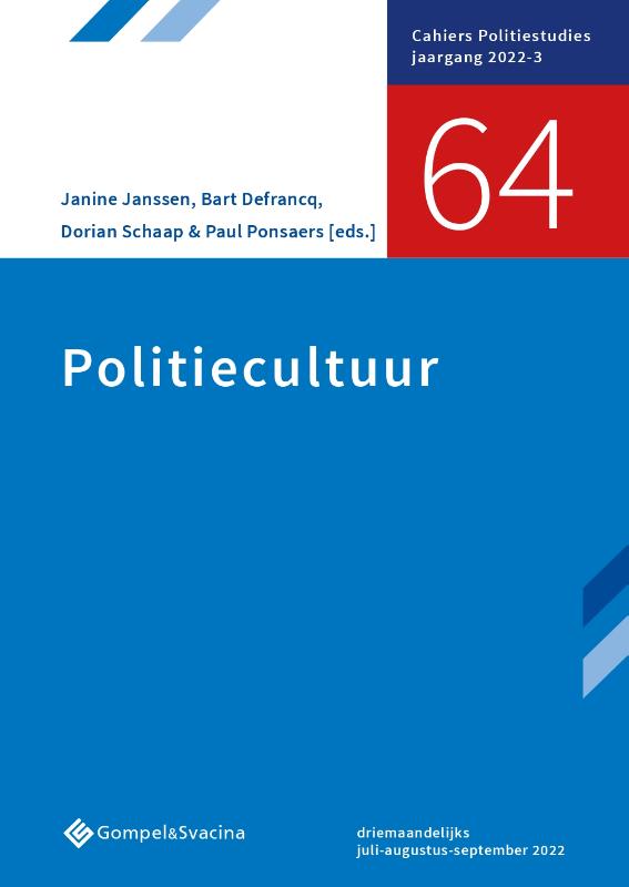 Omslag van Politiecultuur