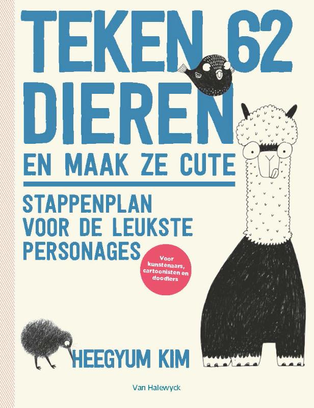 Omslag van Teken 62 dieren en maak ze cute