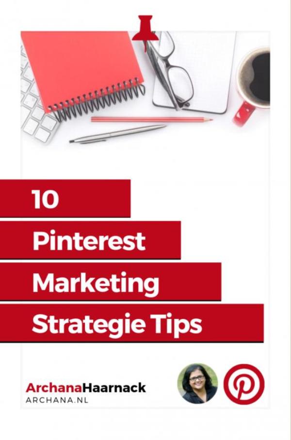 Omslag van 10 Pinterest Marketing Strategie Tips