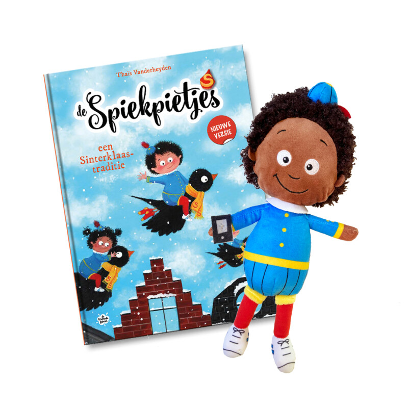 Omslag van De spiekpietjes, pakket een Sinterklaastraditie + spiekpietje Milan