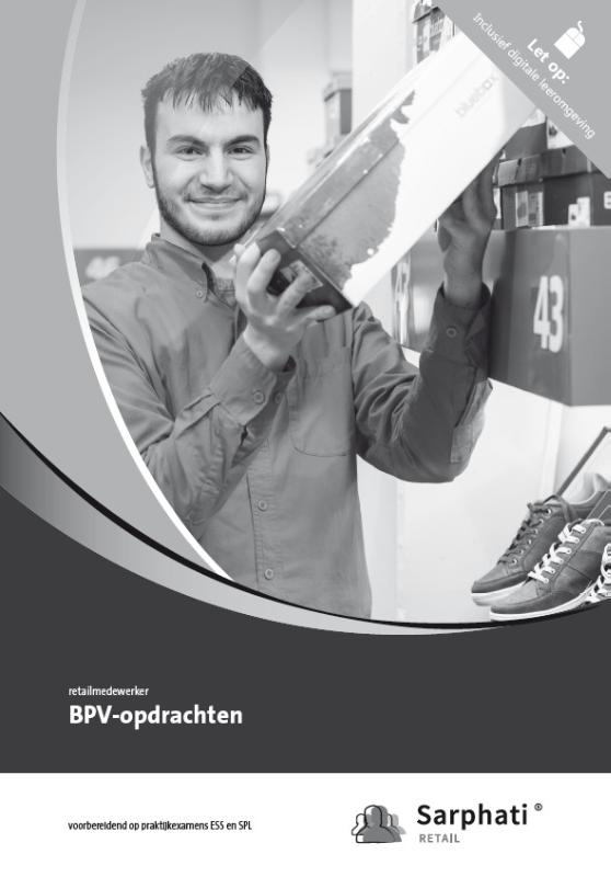 Omslag van BPV opdrachten voor retailmedewerker