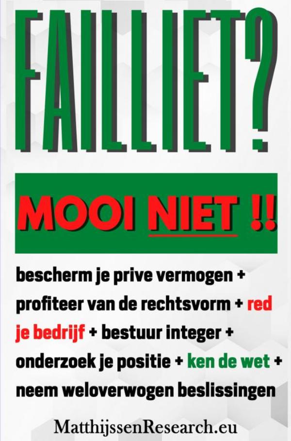 Omslag van Failliet ? Mooi Niet !!