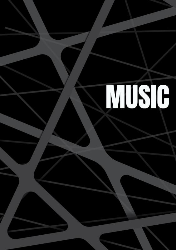 Omslag van Notenschrift- Notenbalken- Music (A5) Allets comfort