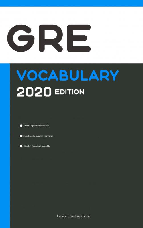 Omslag van GRE Vocabulary 2020 Edition