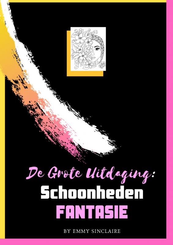 Omslag van Volwassenen kleurboek De Grote Uitdaging : Schoonheden Fantasie