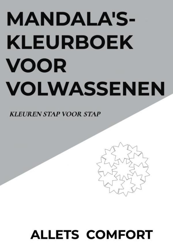 Omslag van Mandala's-kleurboek voor volwassenen-Kleuren stap voor stap-A5 Mini- Allets Comfort