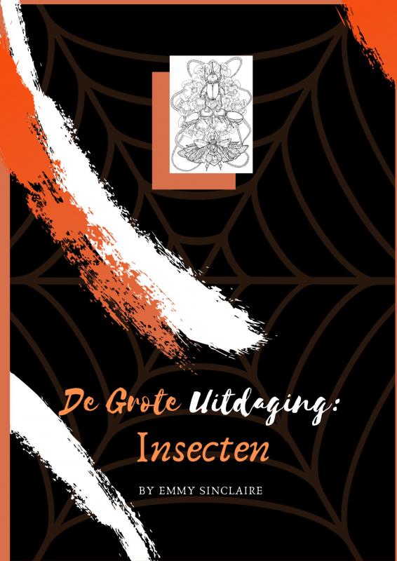 Omslag van Volwassenen kleurboek De Grote Uitdaging : Insecten