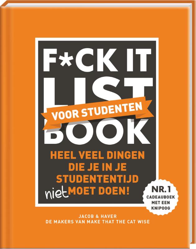 Omslag van F*ck it list voor Studenten