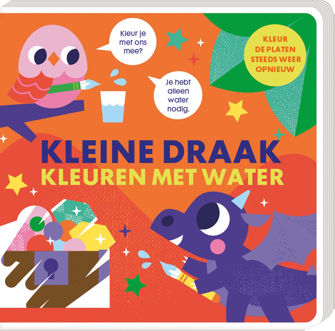 Omslag van Kleuren met water - Kleine draak