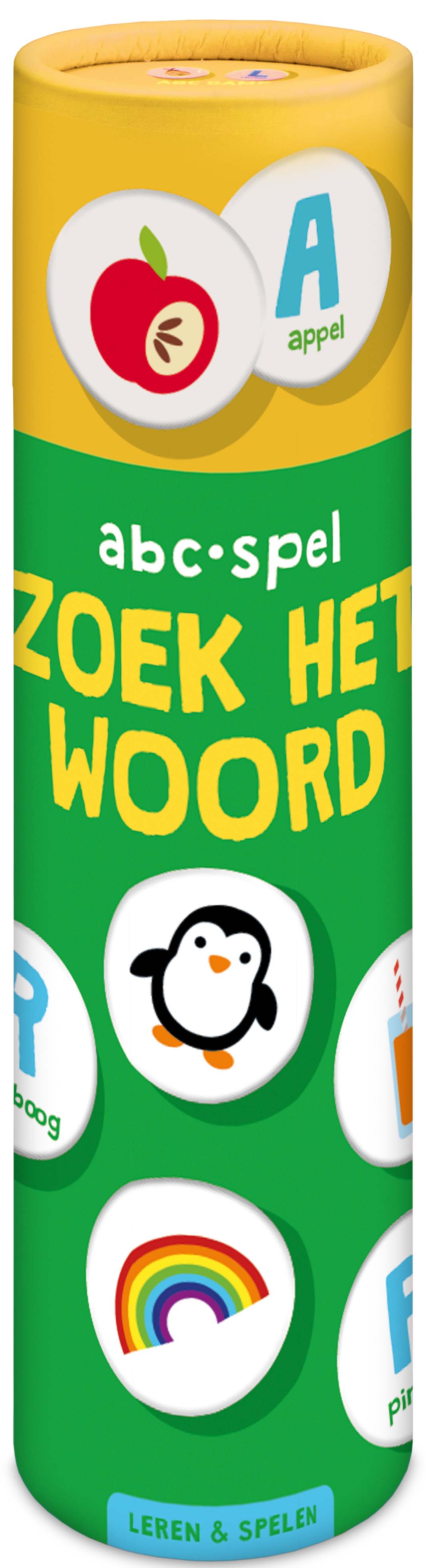 Omslag van Spelletjes in kokers - Zoek het woord