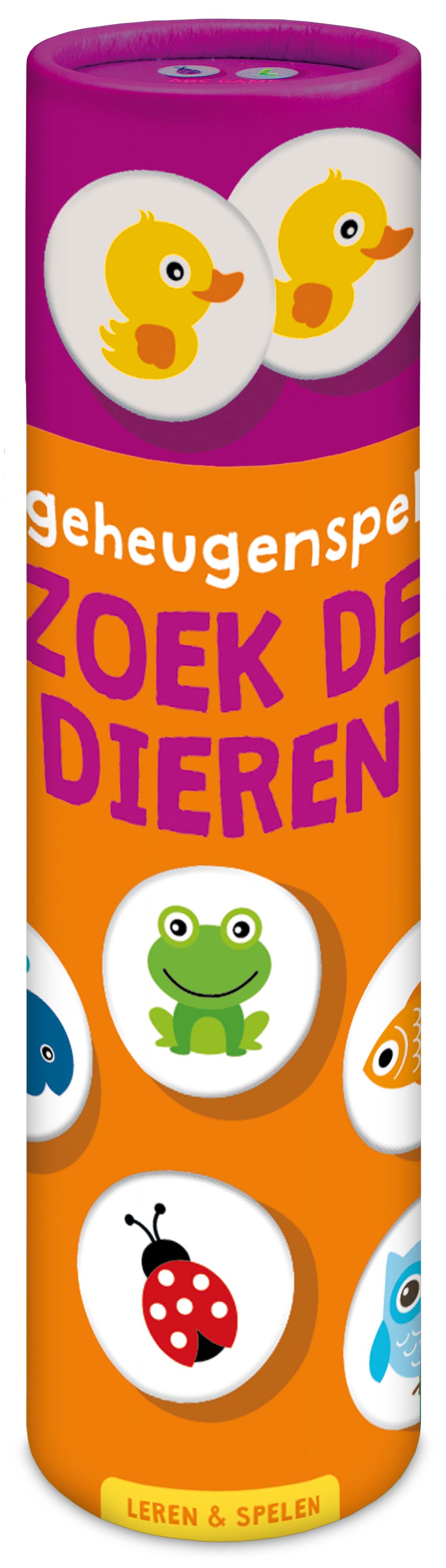 Omslag van Spelletjes in kokers - Zoek de dieren