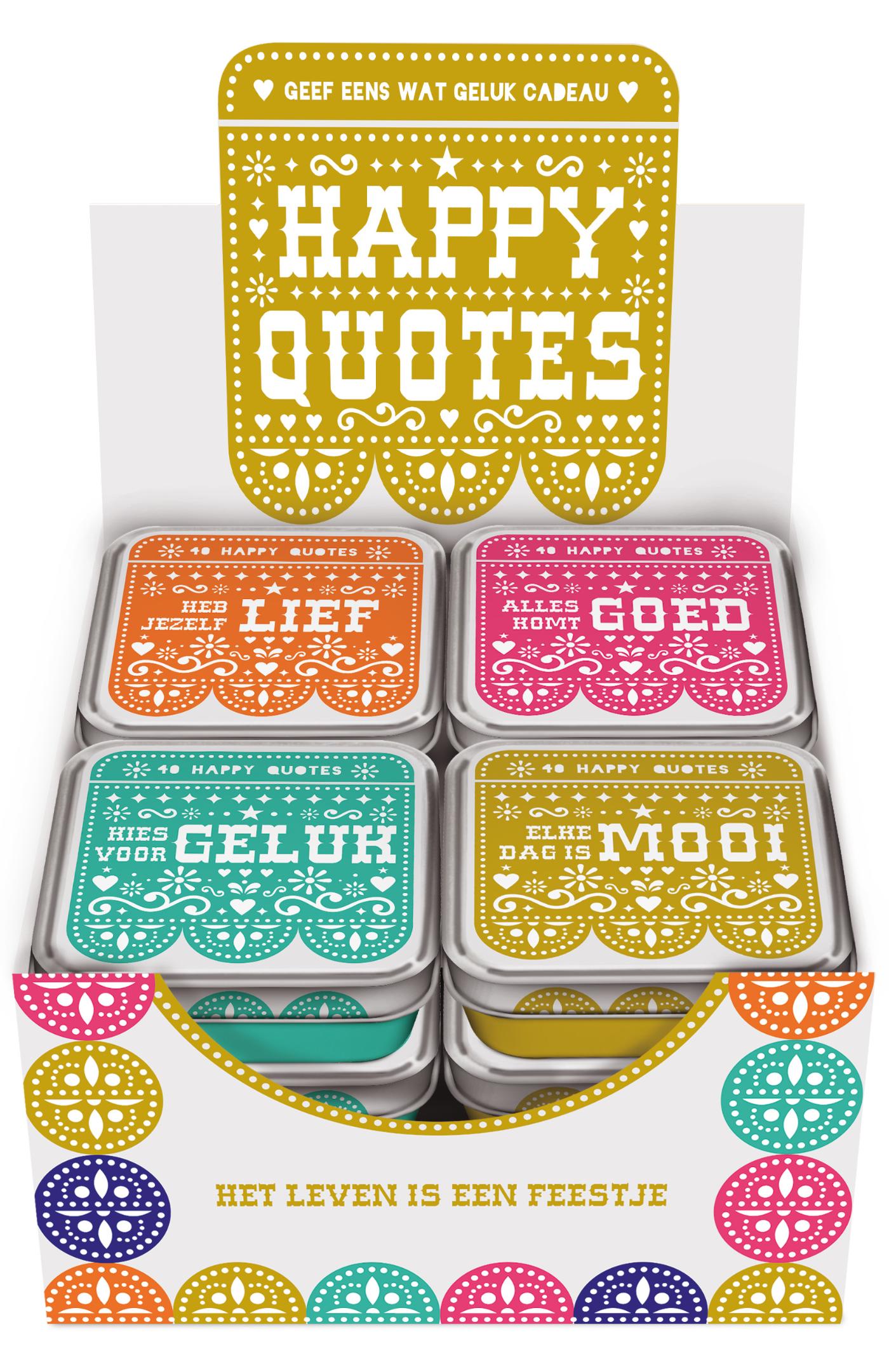 Omslag van Display Happy quotes 4T x 3 ex.