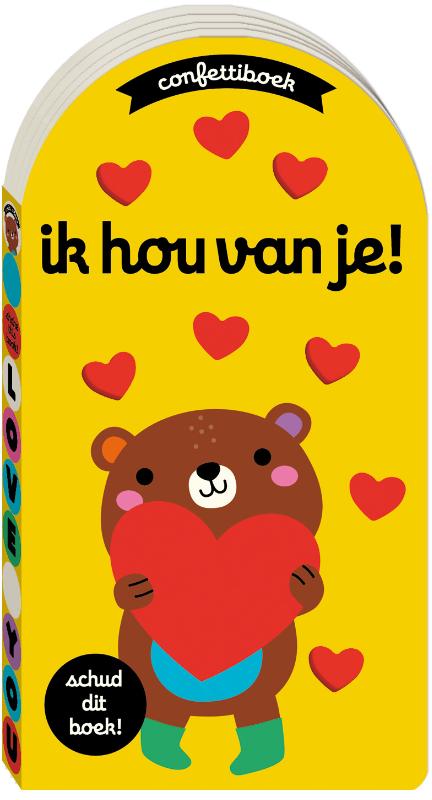 Omslag van Confetti boeken - Ik hou van je!