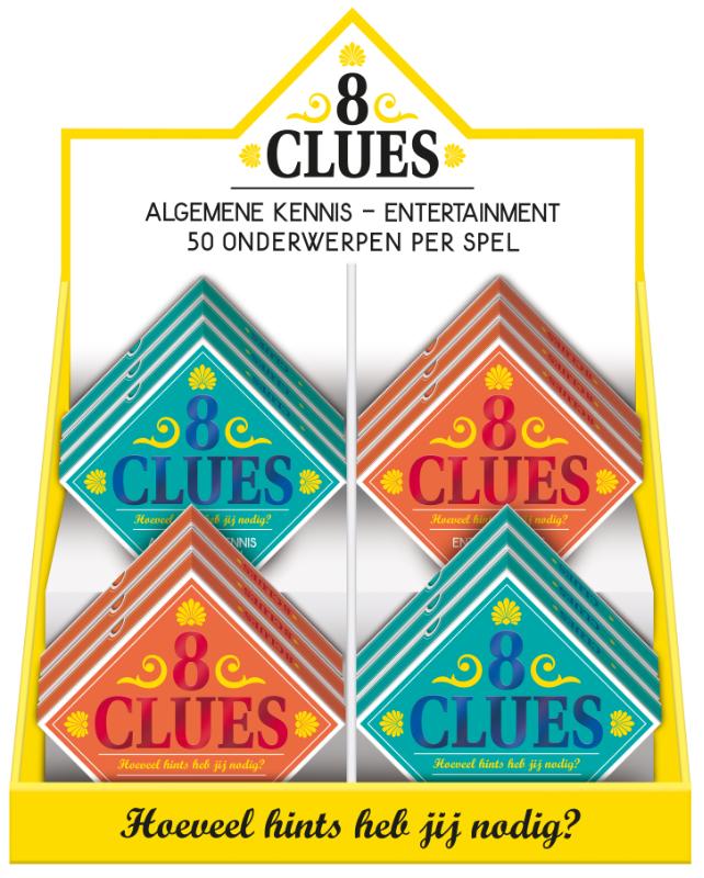 Omslag van Display 8 clues 2x 6 ex