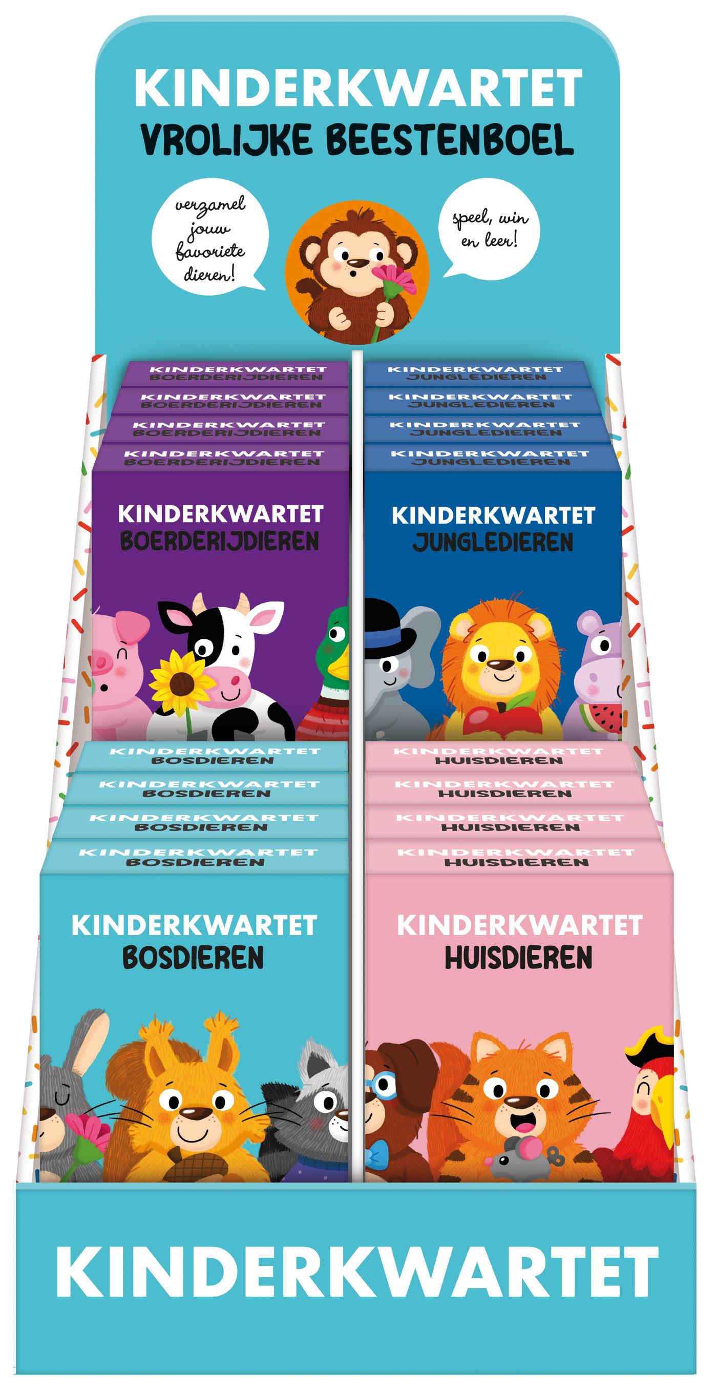 Omslag van Display kinderkwartet 4 x 4 ex.