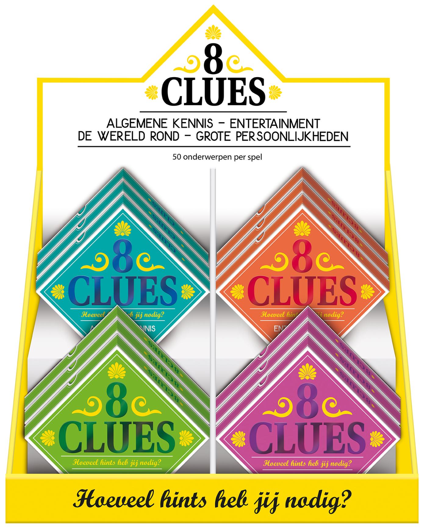 Omslag van Display 8 clues - 4 x 3 ex.